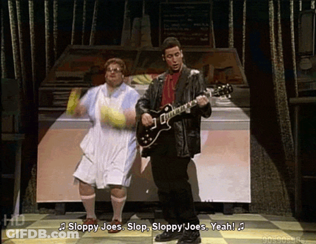 Chris Farley Adam Sandler Performing GIF