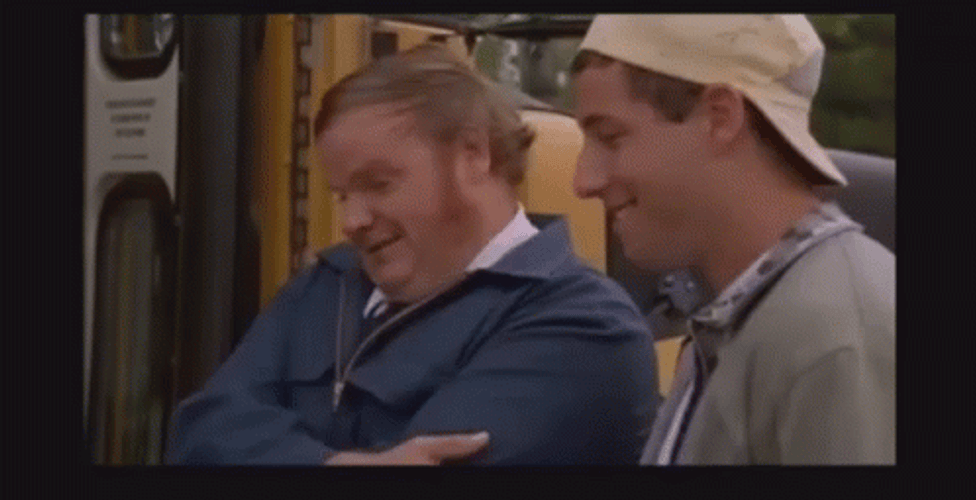 Chris Farley Bumping Billy Madison Shoulder GIF