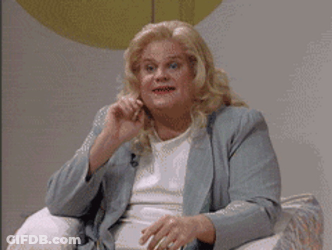 Chris Farley Flipping Blonde Hair GIF