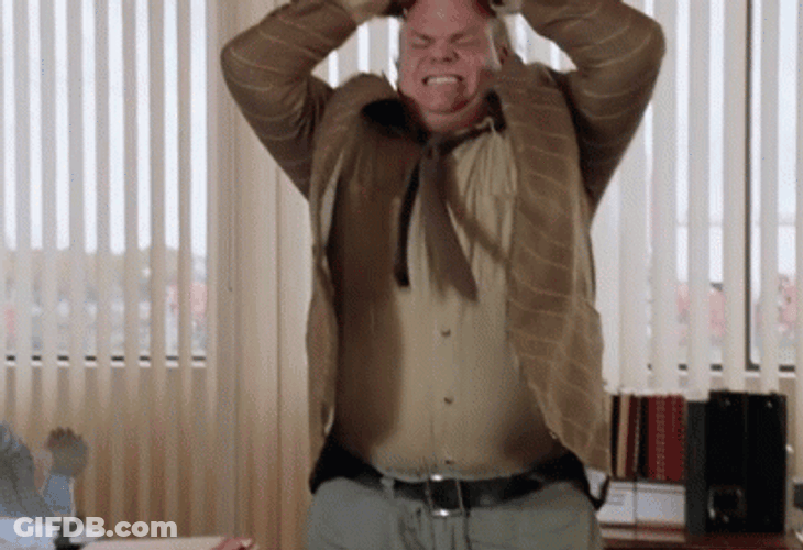Chris Farley Hair Pull GIF
