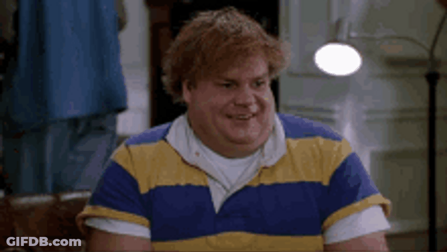 Chris Farley No Idea GIF