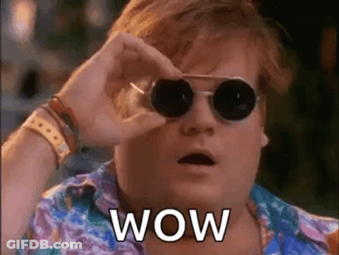 Chris Farley Oh Wow GIF