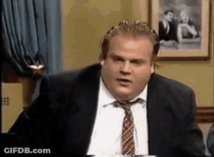 Chris Farley Shocked Reaction GIF