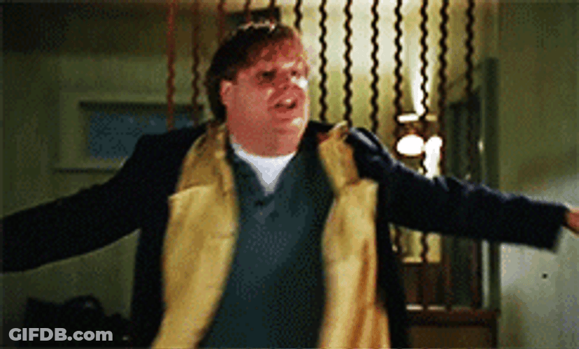 Chris Farley Spinning Dance Move GIF