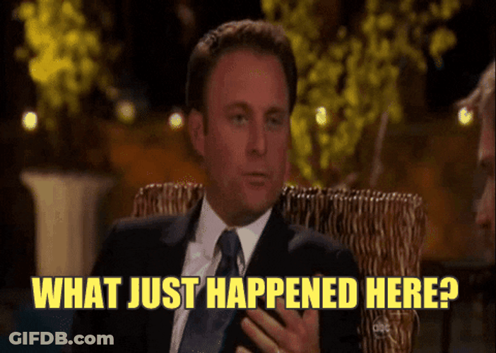 Chris Harrison What Just Happened Here GIF