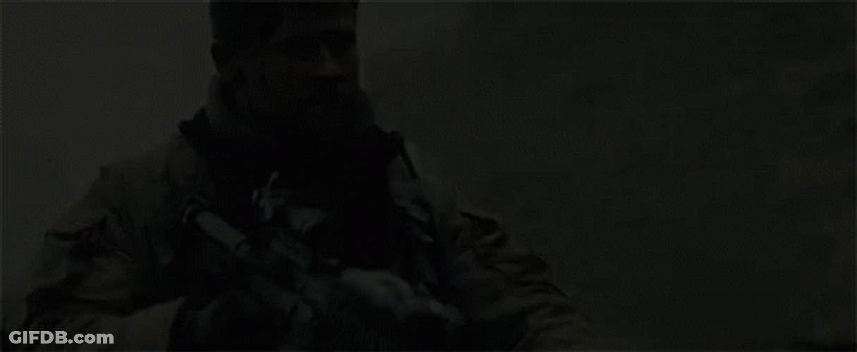 Chris Hemsworth As A Gunner GIF