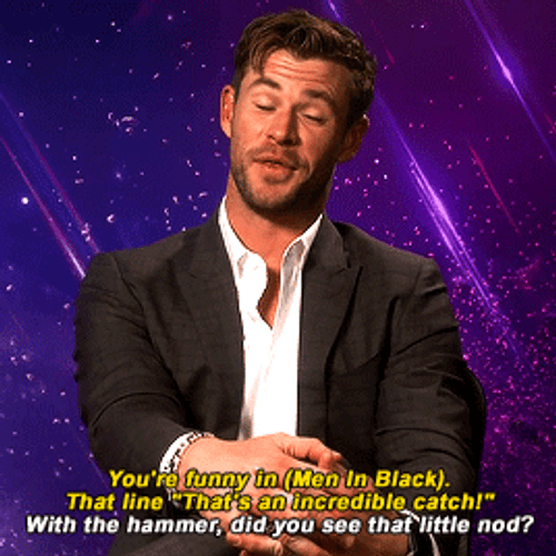 Chris Hemsworth Chill Interview GIF