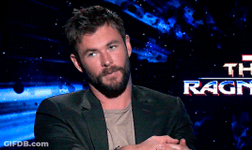 Chris Hemsworth Elsa Sticker Side GIF