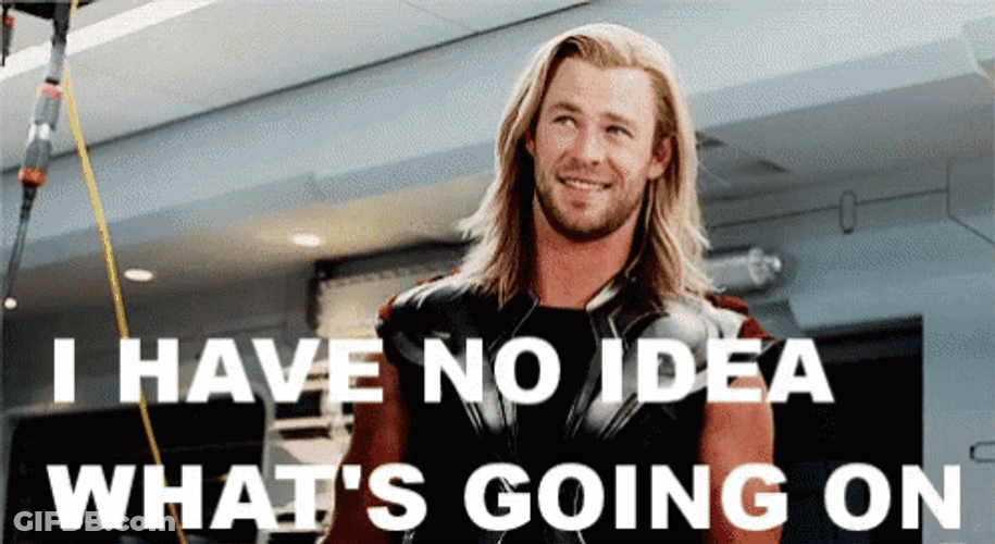 Chris Hemsworth I Have No Idea Whats Going On GIF