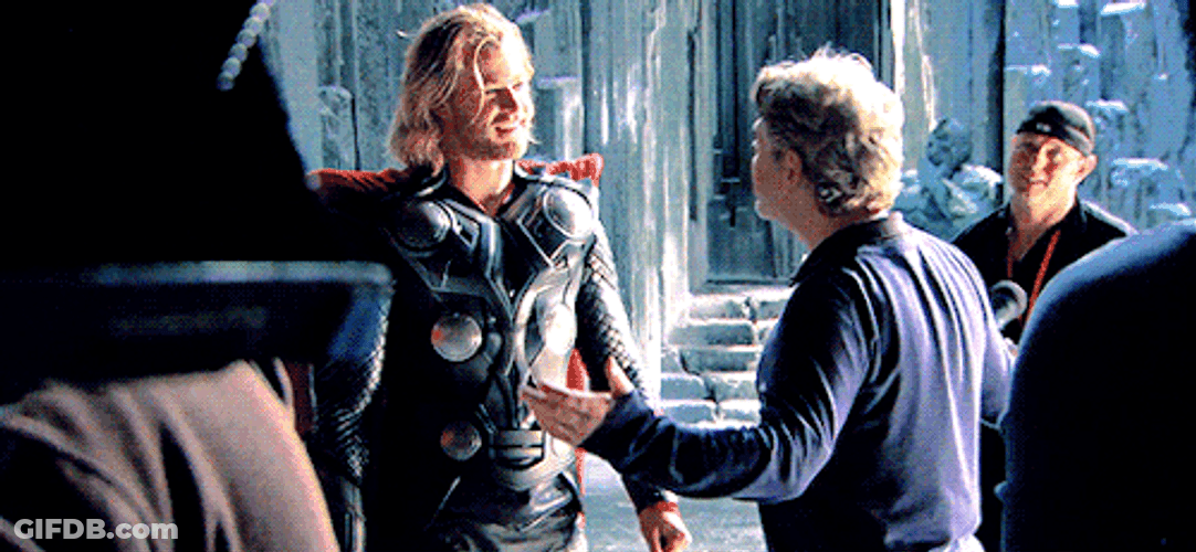 Chris Hemsworth Mark Ruffalo Conversation GIF