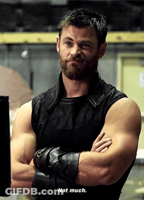 Chris Hemsworth Sexy Biceps GIF