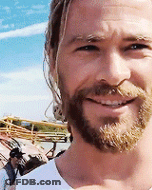 Chris Hemsworth Taking Video GIF