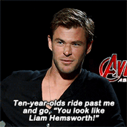 Chris Hemsworth Tell Story Act Out GIF