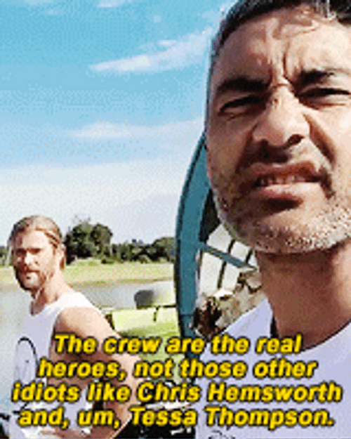 Chris Hemsworth Thor Ragnarok Cast Video GIF