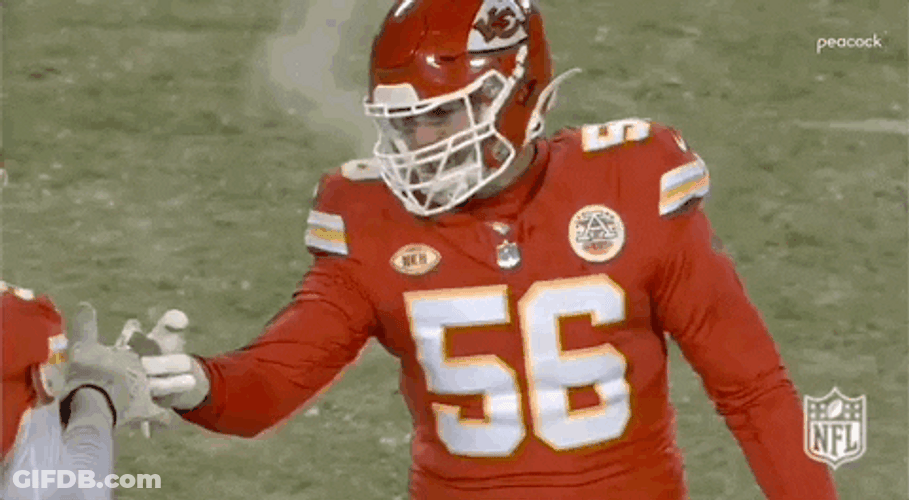 Chris Jones And Derrick Johnson GIF
