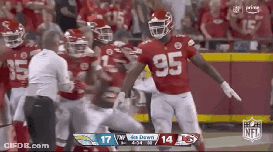 Chris Jones Body Bump GIF