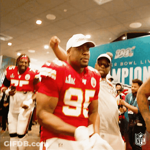 Chris Jones Chiefs Celebrate GIF