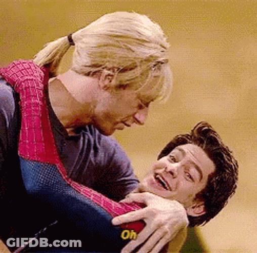 Chris Martin And Andrew Garfield Spiderman GIF