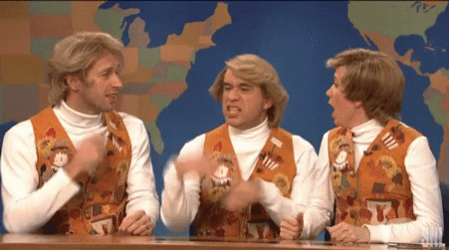 Chris Martin Garth And Kat GIF
