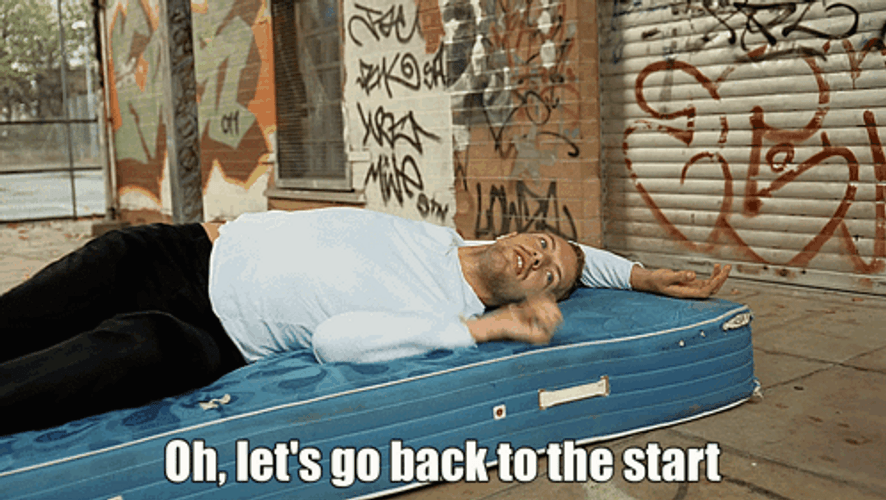Chris Martin Lets Go Back To The Start GIF