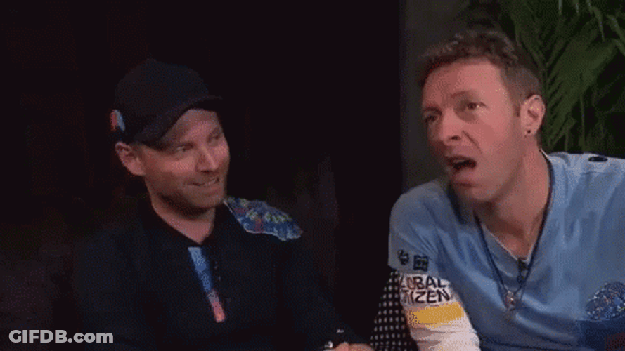 Chris Martin Yawning GIF