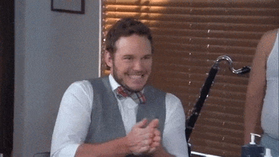 Chris Pratt Excited Meme GIF
