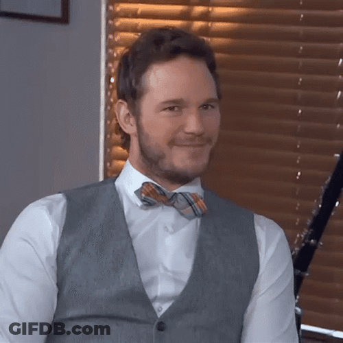 Chris Pratt Filled With Excitement GIF