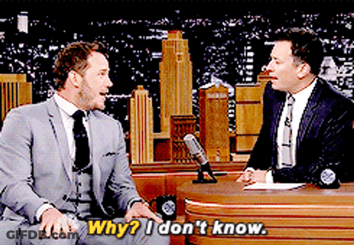 Chris Pratt Interview Serious Response GIF