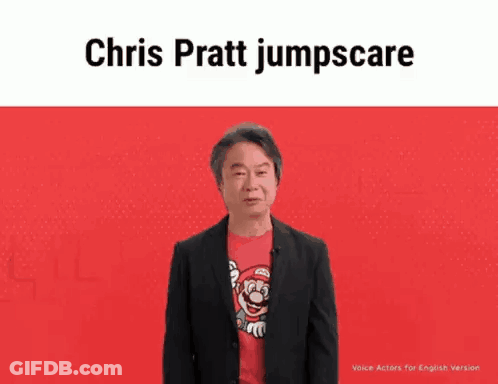 Chris Pratt Jumpscare GIF