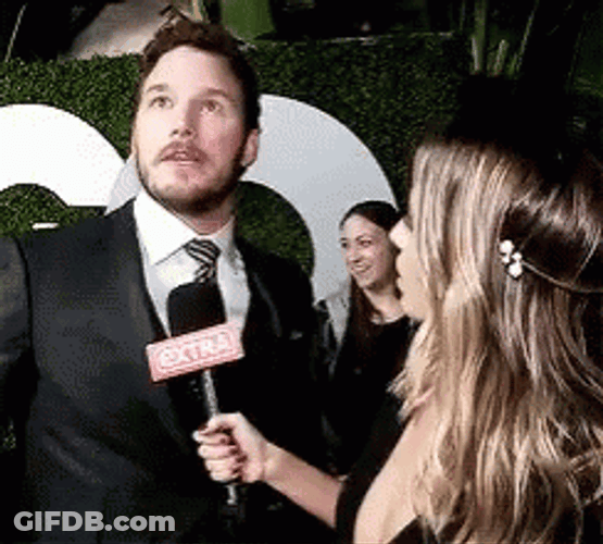 Chris Pratt Looking Up GIF