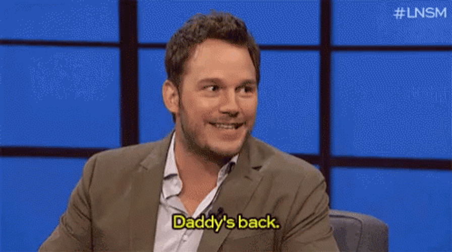 Chris Pratt Saying Hes Back GIF