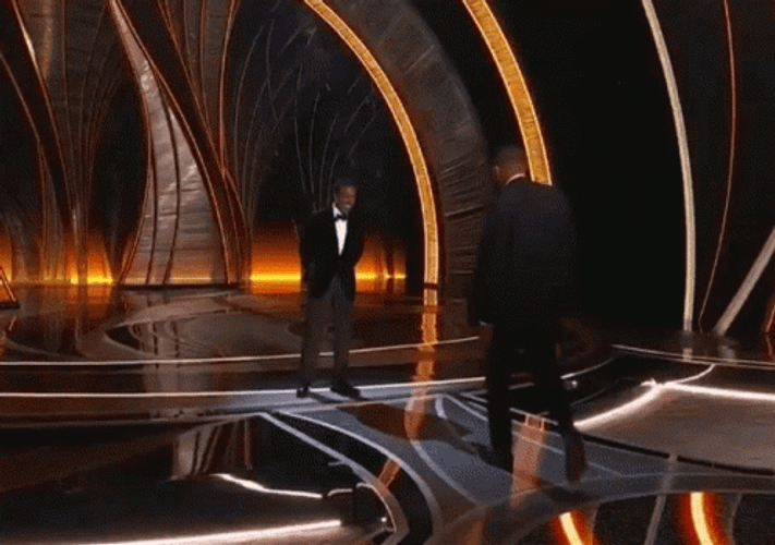Chris Rock And Will Smith Slap Oscars GIF