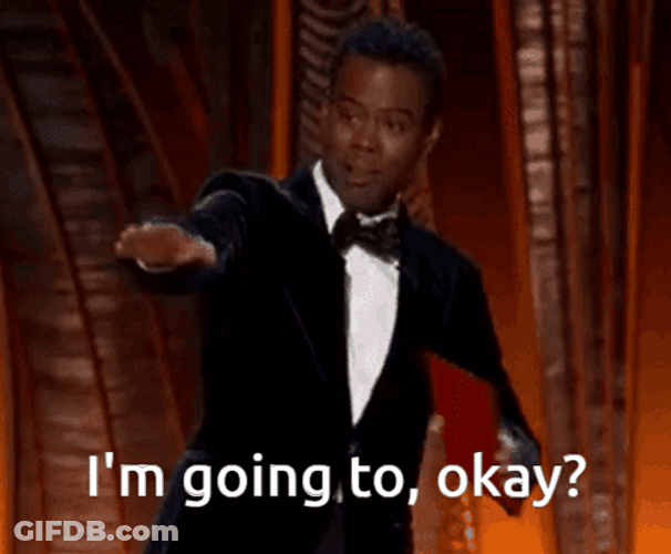 Chris Rock Okay Will Smith Slap GIF