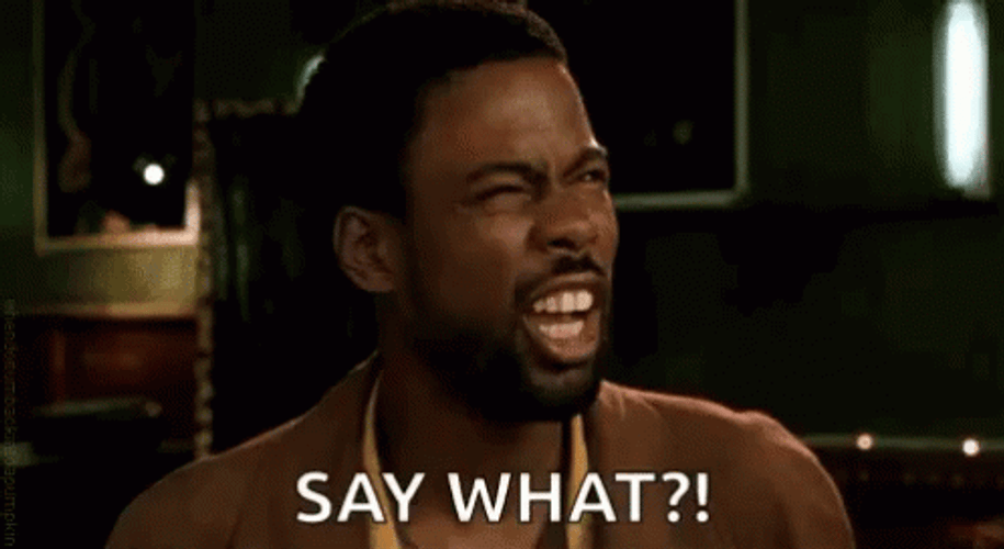 Chris Rock Say What Reaction GIF
