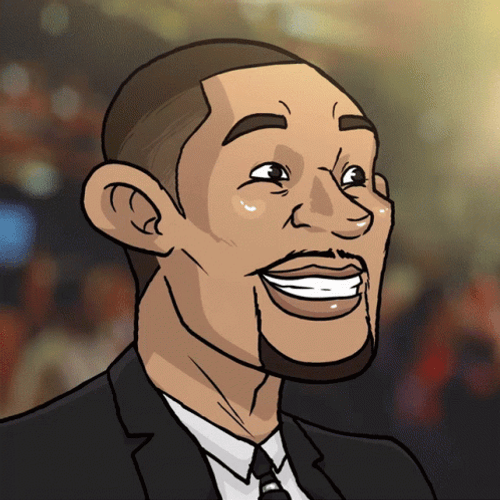 Chris Rock Will Smith Cartoon Punch GIF