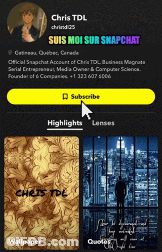 Chris TDL Snapchat Screenshot GIF