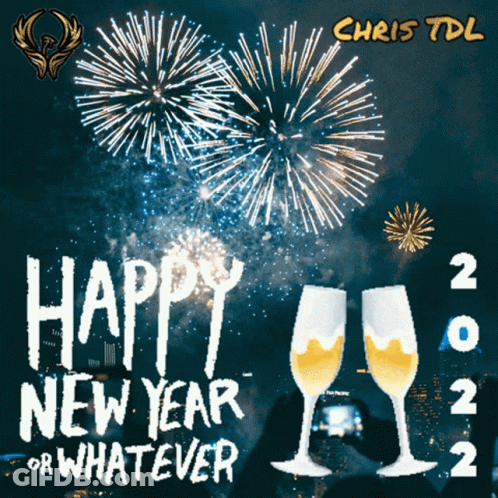 Chris TDL Wishing Happy New Year GIF