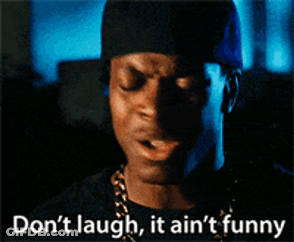 Chris Tucker Shakes Head Not Funny GIF