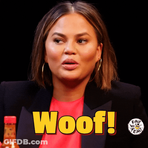 Chrissy Teigen Woof GIF