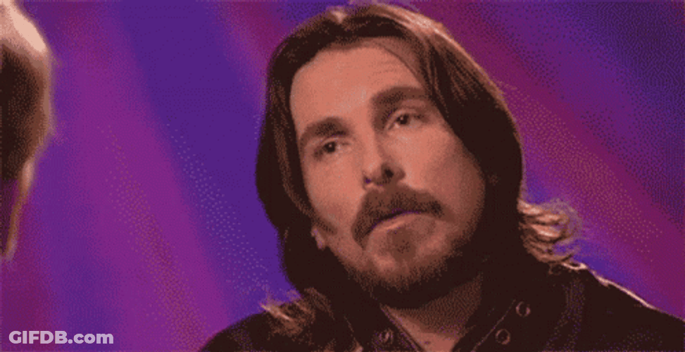 Christian Bale Confused Face GIF