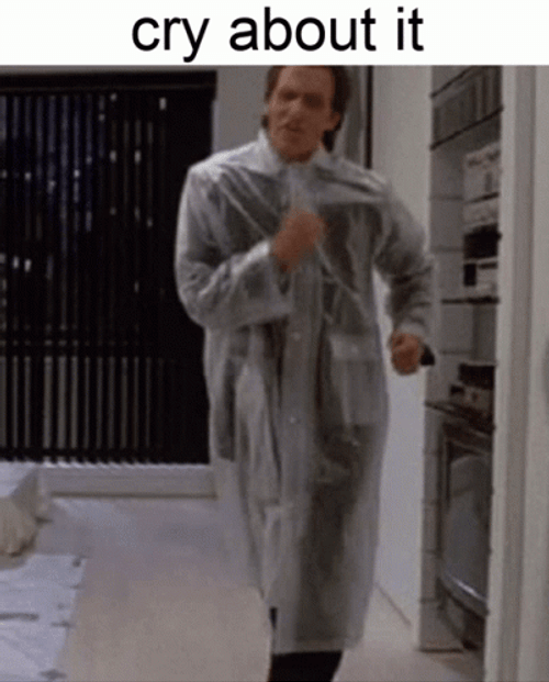 Christian Bale Dancing Cry About It Meme GIF