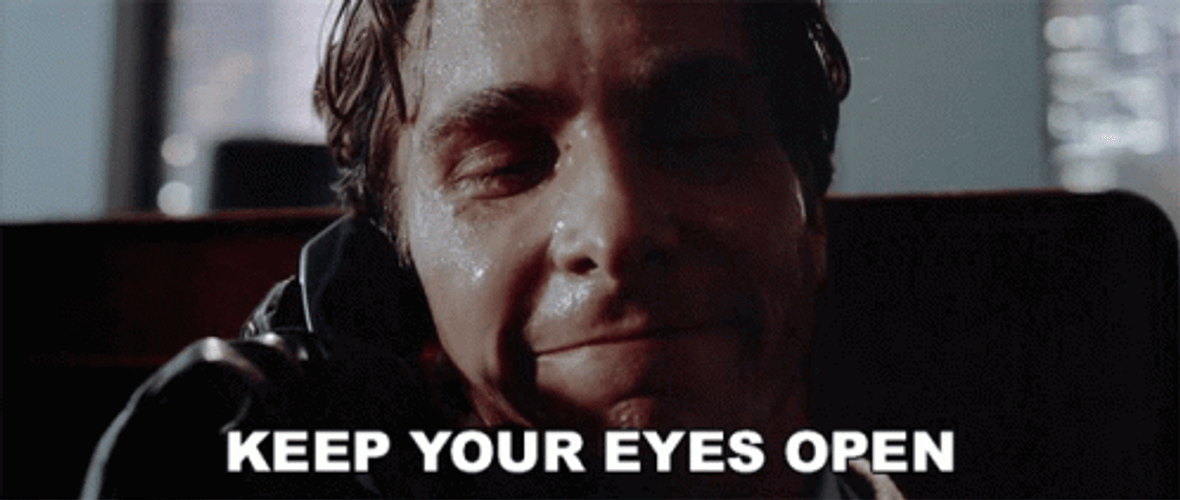 Christian Bale Eyes Wide Shut GIF