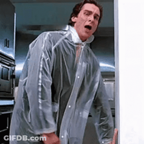 Christian Bale Poncho Axe GIF