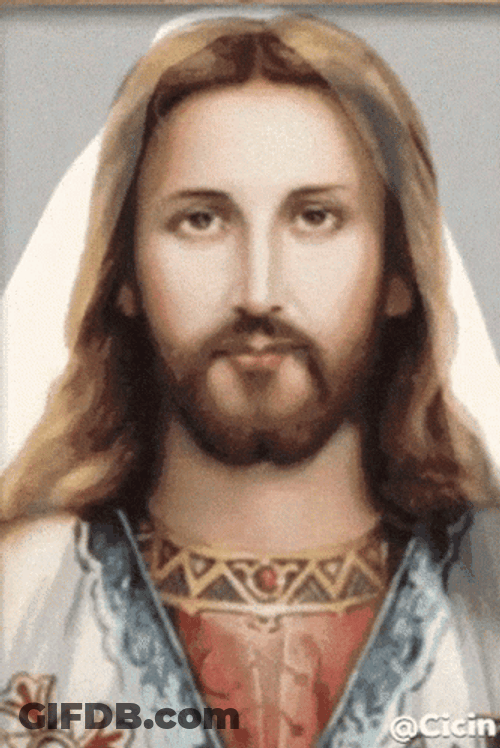 Christian Jesus Christ's Faces GIF