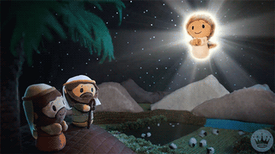 Christian Merry Christmas Angel In The Sky GIF