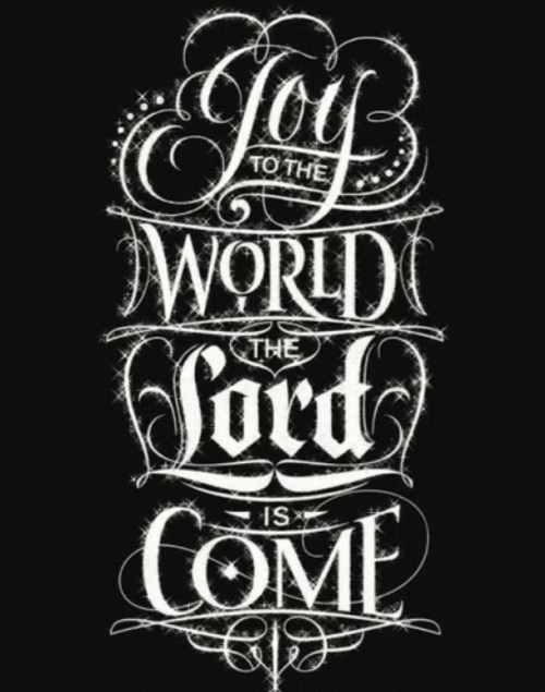 Christian Merry Christmas Shimmering Monochromatic Design GIF