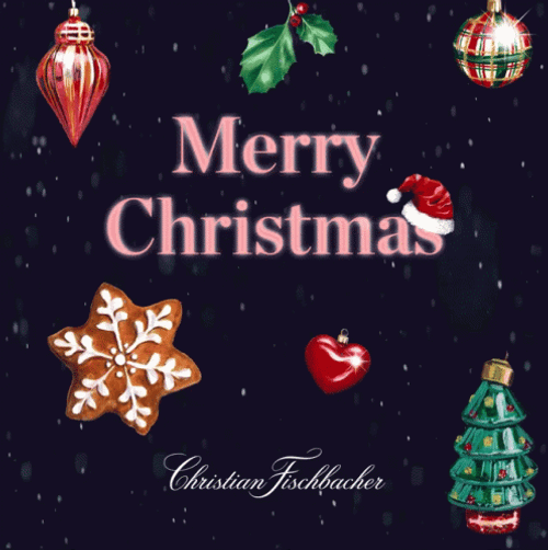 Christian Merry Christmas Snow Fall GIF