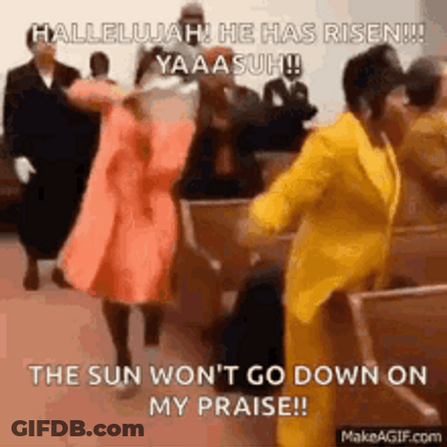 Christians Church Lively Celebrating He Has Risen GIF
