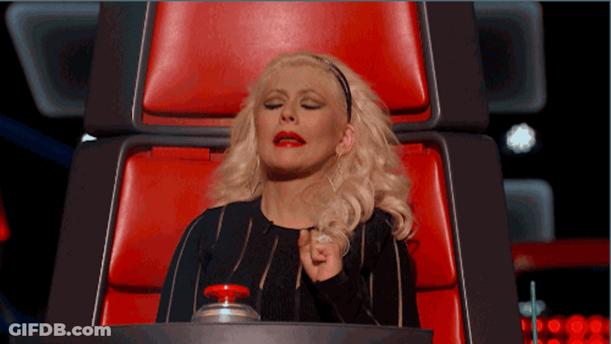Christina Aguilera Displaying Pouty Face GIF