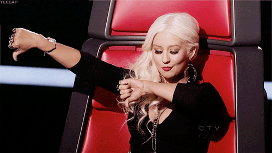Christina Aguilera Shouting Boo GIF